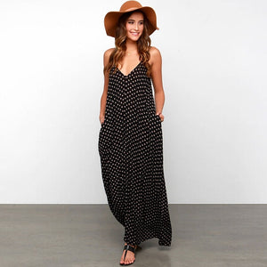 Zuru slz Coco fdsfasdf a  beach Summer party dresses explosion women's chiffon polka-dot dress