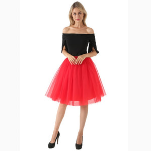 Puffy New Arrival 5 Layer Fashion Women Tulle Skirt Tutu Wedding Bridal Bridesmaid 2018 Overskirt Petticoat Lolita Saia