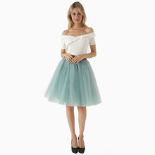 Load image into Gallery viewer, Puffy New Arrival 5 Layer Fashion Women Tulle Skirt Tutu Wedding Bridal Bridesmaid 2018 Overskirt Petticoat Lolita Saia