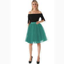 Load image into Gallery viewer, Puffy New Arrival 5 Layer Fashion Women Tulle Skirt Tutu Wedding Bridal Bridesmaid 2018 Overskirt Petticoat Lolita Saia