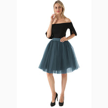 Load image into Gallery viewer, Puffy New Arrival 5 Layer Fashion Women Tulle Skirt Tutu Wedding Bridal Bridesmaid 2018 Overskirt Petticoat Lolita Saia