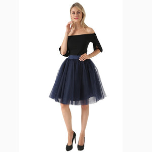 Puffy New Arrival 5 Layer Fashion Women Tulle Skirt Tutu Wedding Bridal Bridesmaid 2018 Overskirt Petticoat Lolita Saia