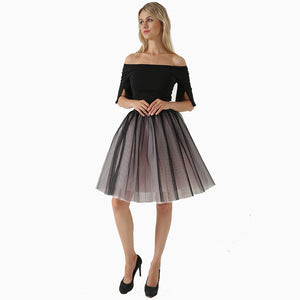 Puffy New Arrival 5 Layer Fashion Women Tulle Skirt Tutu Wedding Bridal Bridesmaid 2018 Overskirt Petticoat Lolita Saia