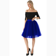 Load image into Gallery viewer, Puffy New Arrival 5 Layer Fashion Women Tulle Skirt Tutu Wedding Bridal Bridesmaid 2018 Overskirt Petticoat Lolita Saia